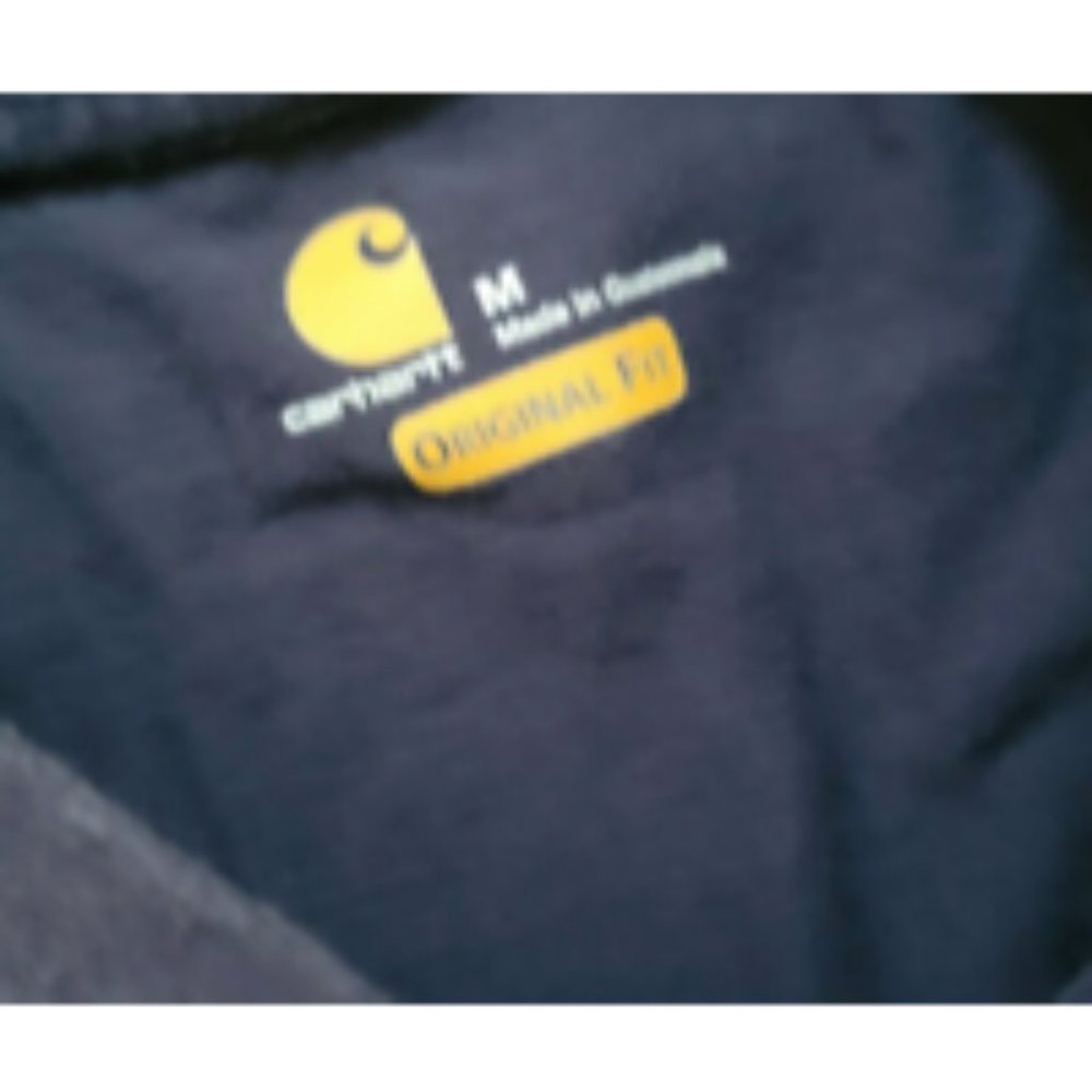 Carhartt Mens Shirt Size Medium Workwear Pocket Long-Sleeve Henley K128 Blue - Picture 4 of 4